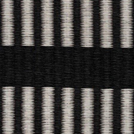 Teppich Cut Stripe Schwarz Steingrau Woodnotes