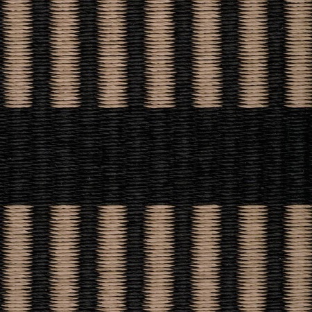Teppich Cuf Stripe Schwarz-Antik