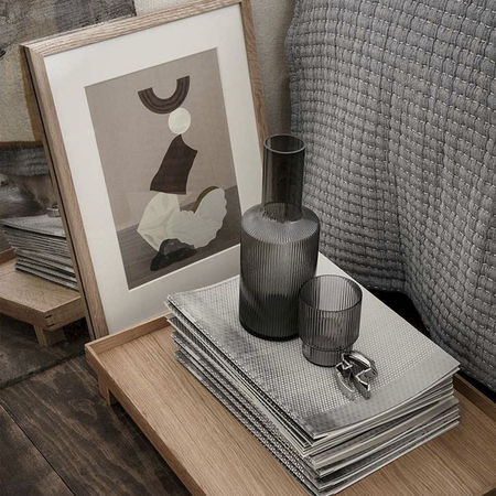 Karaffe Ripple Rauchglas Ferm Living