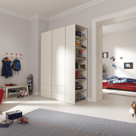 2-türiger Schrank Modular Plus mit Seitenregal von Müller Möbelwerkstätten
