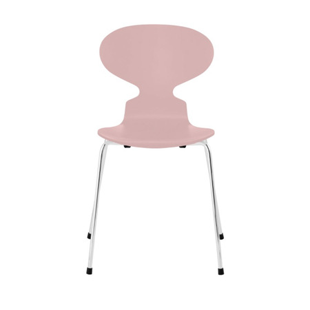 Fritz Hansen Stuhl 'Ant'  Chrom ,  Pale Rose 610,  43 cm 