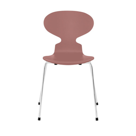 Fritz Hansen Stuhl 'Ant'  Chrom ,  Wild Rose 630,  43 cm 