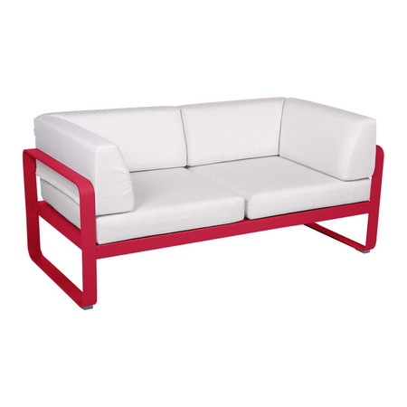 Fermob 2-Sitzer Club-Sofa 'Bellevie'  Rose Praline 93,  Grauweiss 81