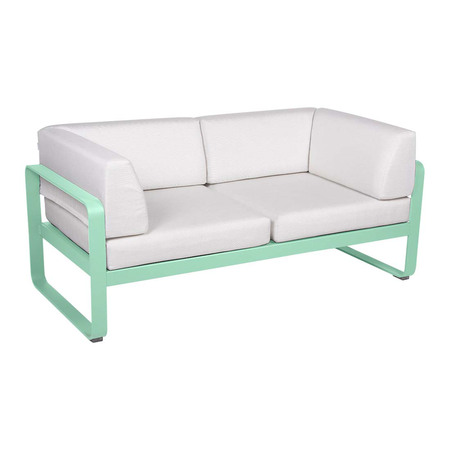 Fermob 2-Sitzer Club-Sofa 'Bellevie'  Opalgrün 83,  Grauweiss 81