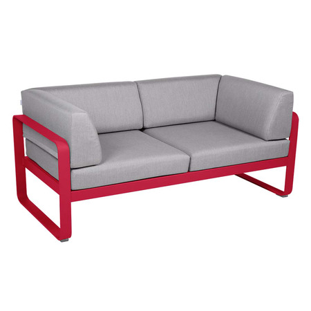 Fermob 2-Sitzer Club-Sofa 'Bellevie'  Rose Praline 93,  Flanellgrau 79