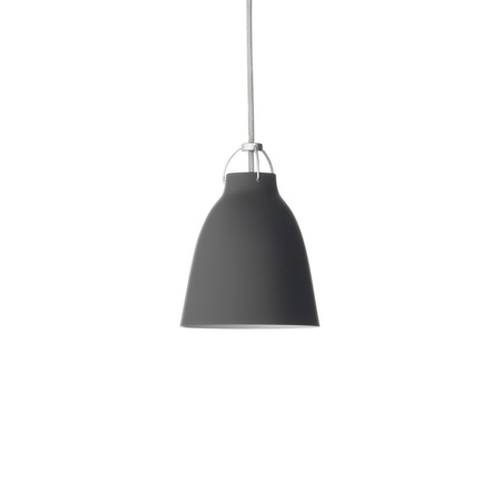 Lightyears Hängeleuchte 'Caravaggio' matt  P2 - ø 26, H: 34 cm,  matt Schwarz mit grauem Kabel