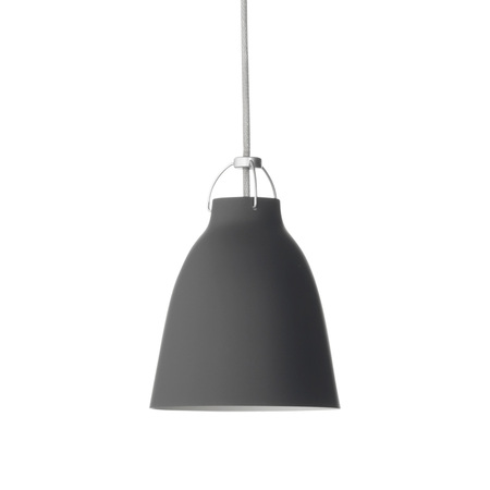 Lightyears Hängeleuchte 'Caravaggio' matt  P3 - ø 40, H: 52 cm,  matt Schwarz mit grauem Kabel