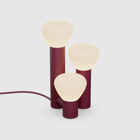 Lambert & Fils Tischleuchte 'Parc 06'  Burgundy,  Hand-Schalter