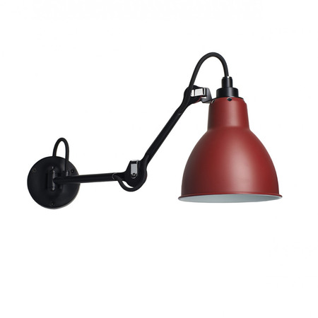 DCW Éditions Wandleuchte 'Lampe Gras N°204'  Schwarz-Rot