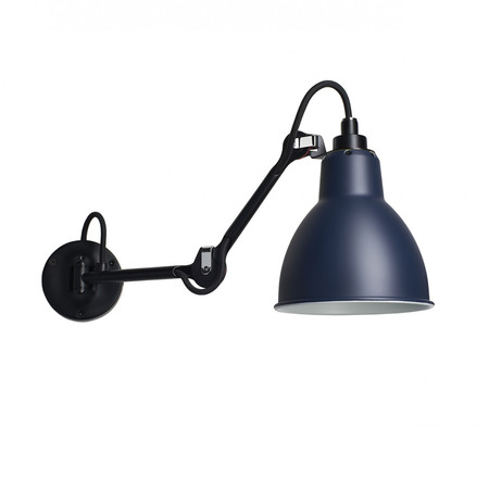 DCW Éditions Wandleuchte 'Lampe Gras N°204'  Schwarz-Blau