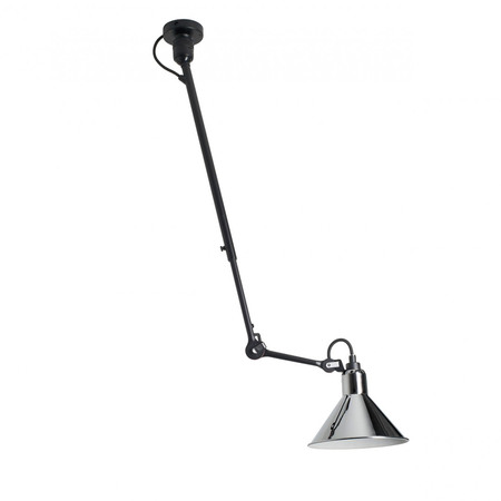 DCW Éditions Kegelförmige 'Lampe Gras N°302'   Schwarz-Chrom,  Kegelförmig