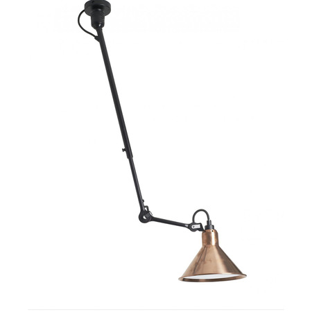 DCW Éditions Kegelförmige 'Lampe Gras N°302'   Schwarz-Kupfer-Weiss,  Kegelförmig