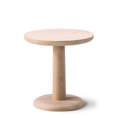 Fredericia Beistelltisch 'Pon' Ø: 35 cm, Eiche geseift