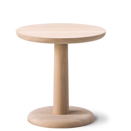 Fredericia Beistelltisch 'Pon' Ø: 40 cm	, Eiche geseift