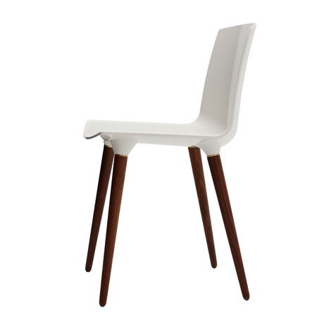 Andersen Furniture 'TAC' The Andersen Chair Matt Weiss (RAL 9010), Walnuss Naturöl