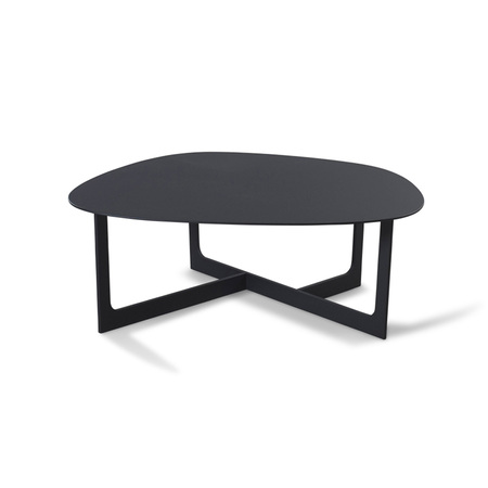 Erik Jorgensen Insula Table Aluminium schwarz, B: 95 cm / T: 98 cm