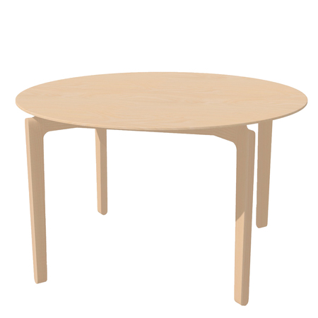 Ton Runder Tisch 'Leaf' Buche, Natur lackiert