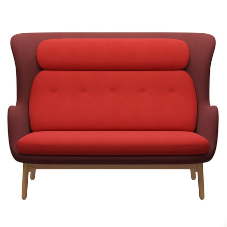 Fritz Hansen Sofa 'Ro' Rot - Schale: FIO581, Kissen: FIO571