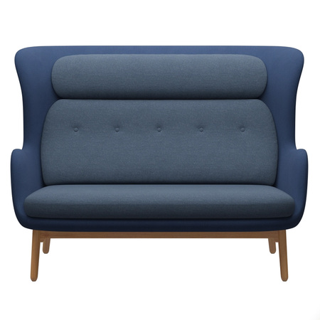 Fritz Hansen Sofa 'Ro' Blau - Schale: FIO791 / Kissen: FIO771