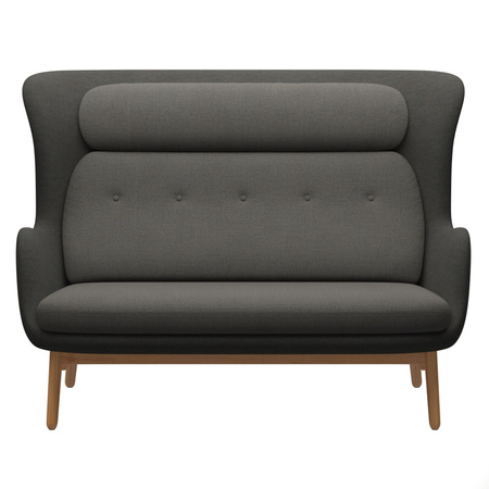 Fritz Hansen Sofa 'Ro' Dunkelgrau - Schale: FIO391 / Kissen: FIO371