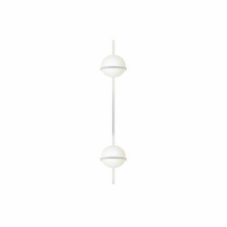 Vibia Wandleuchte 'Palma' Weiss, 2 Leuchtkugeln