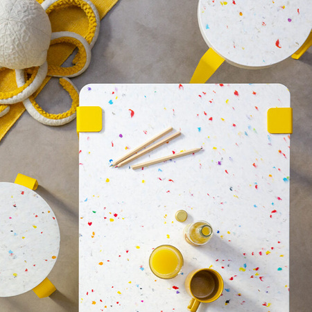 TIPTOE TABLE TOP Finish Recycled Plastic Tutti Frutti