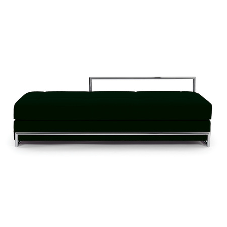 Classicon Daybed von 'Classicon' in Stoff Schwarz - Manila, Chrom