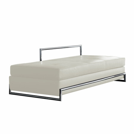 Classicon Daybed von 'Classicon' in Leder Chrom, Weiss - Classic