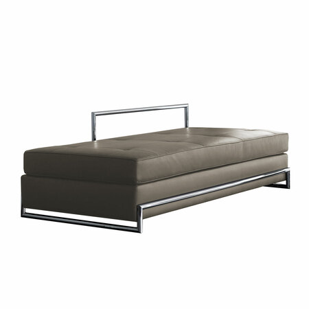 Classicon Daybed von 'Classicon' in Leder Chrom, Grau - Classic