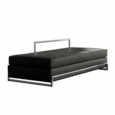 Classicon Daybed von 'Classicon' in Leder Chrom, Anthrazit - Classic