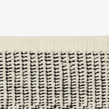 Kvadrat Teppich 'Kanon Pattern Plow' 130 x 170 cm, Hellelfenbein 0003