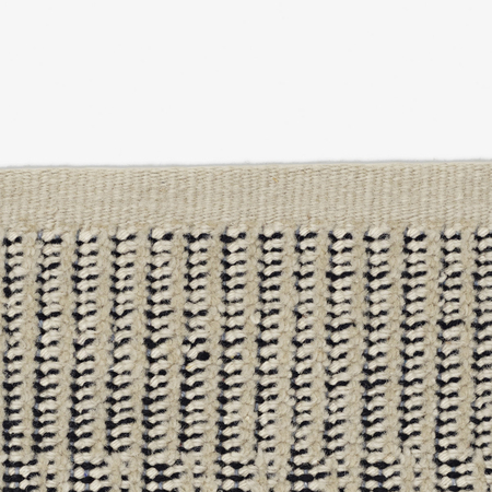 Kvadrat Teppich 'Kanon Pattern Plow' 130 x 170 cm, Elfenbein 0006