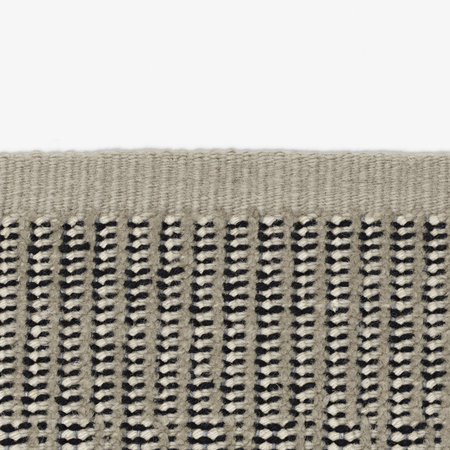 Kvadrat Teppich 'Kanon Pattern Plow' 130 x 170 cm, Graubeige 0009