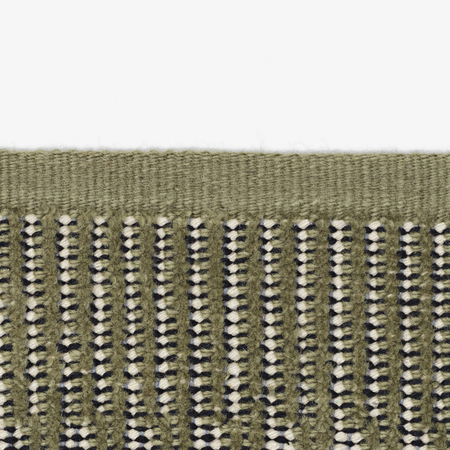 Kvadrat Teppich 'Kanon Pattern Plow' 130 x 170 cm, Farngrün 0014