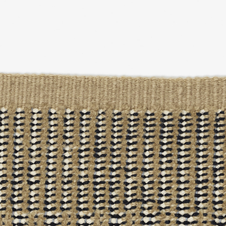 Kvadrat Teppich 'Kanon Pattern Plow' 130 x 170 cm, Ockergelb 0016