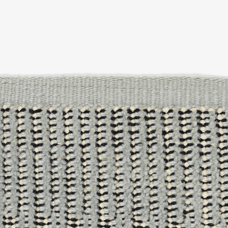 Kvadrat Teppich 'Kanon Pattern Plow' 130 x 170 cm, Achatgrau 0021