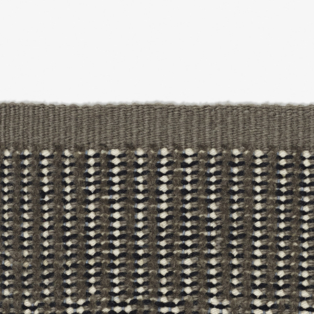 Kvadrat Teppich 'Kanon Pattern Plow' 130 x 170 cm, Gelboliv 0026