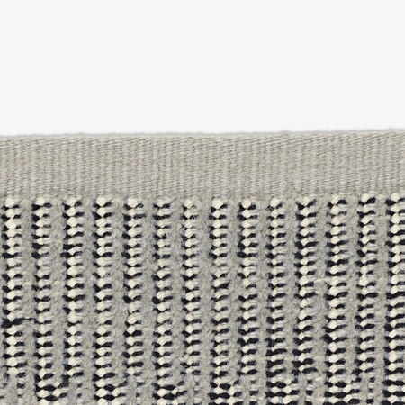 Kvadrat Teppich 'Kanon Pattern Plow' 130 x 170 cm, Steingrau 0033