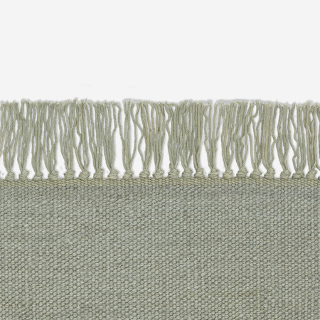 Kvadrat Teppich 'Vintage Coloured Fringes' 130 x 170 cm, Moosgrau 3434