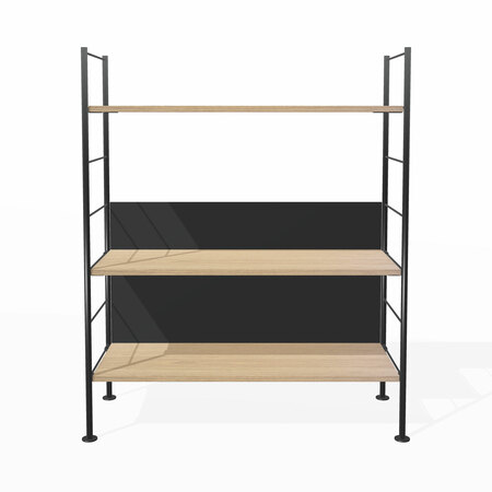 Richard_Lampert_Hirche_Regal_DHS_10_Kombination_1_Regalboden_Eiche_Schrankelement_Eiche_Ruckwand_Schwar