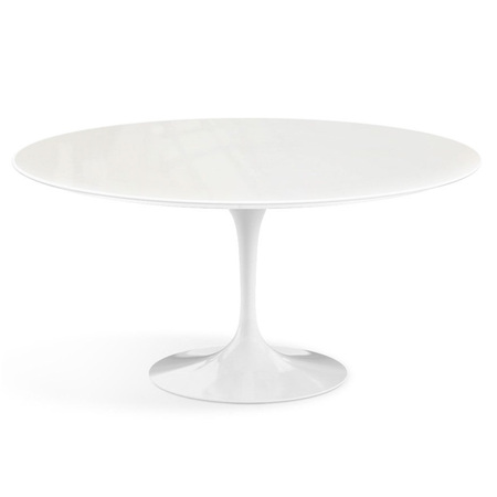 Knoll International Runder Esstisch 'Saarinen' Weiss lackiert, Weiss, Ø: 91 cm