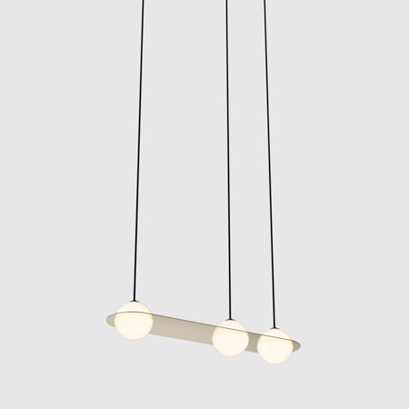 Lambert & Fils Pendelleuchte 'Laurent 07' Messing / Kabel Schwarz, Parallel