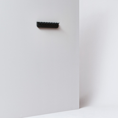 Form & Refine Wandgarderobe 'Echo' Eiche schwarz gebeizt, B: 40 cm