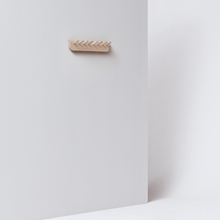 Form & Refine Wandgarderobe 'Echo' Eiche weiss geölt , B: 40 cm