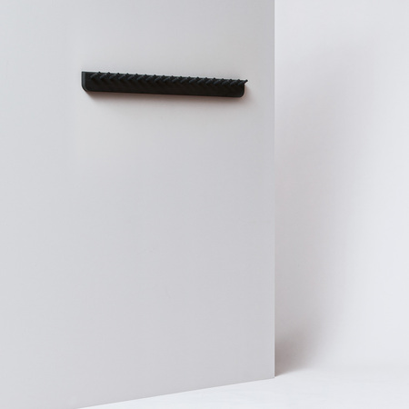 Form & Refine Wandgarderobe 'Echo' Eiche schwarz gebeizt, B: 88 cm
