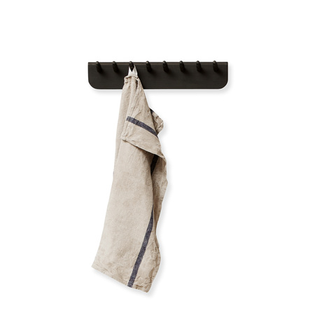 Form & Refine Wandgarderobe 'Echo' Eiche schwarz gebeizt, B: 40 cm