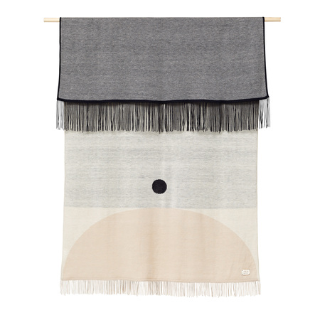 Form & Refine Gemustertes Plaid 'Aymara Cream' Cream