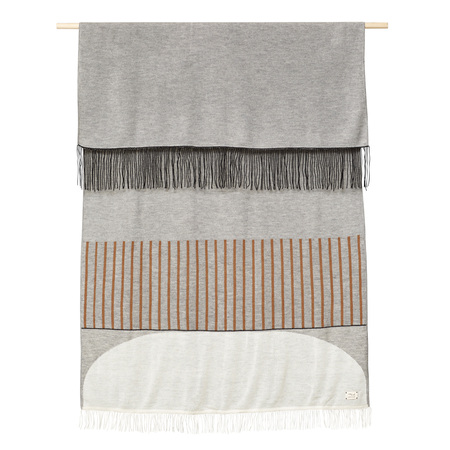 Form & Refine Gemustertes Plaid 'Aymara Grey'  Grau