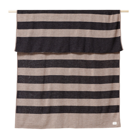 Form & Refine Gestreiftes Plaid 'Aymara Ribbon'  Schwarz gestreift