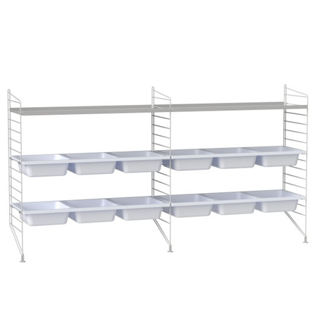 Regal 'String' mit Boxen String Furniture